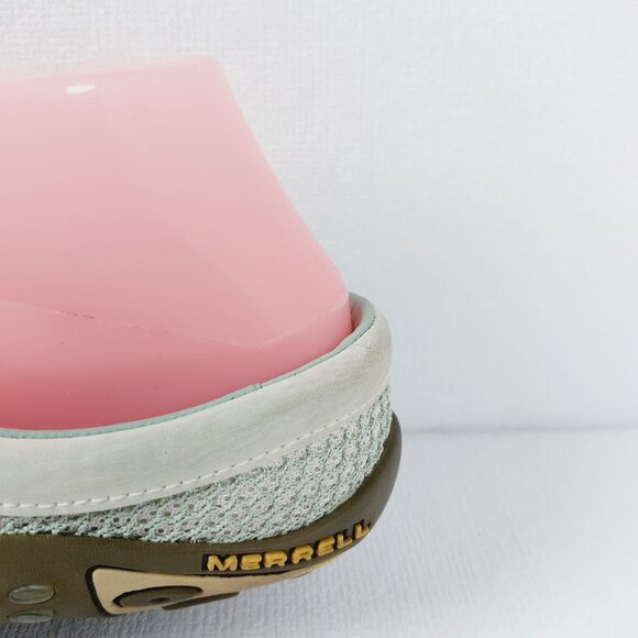 Merrell Women's Sea Grass Green Kula Logo Mesh Slip-On Casual Slides Size 7 - Picture 7 of 12